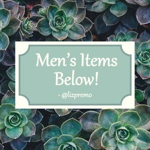 Men's Apparel Available Below!